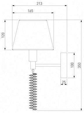 Бра Eurosvet Charuel 60148/1 матовое золото в Тобольске - tobolsk.mebel24.online | фото