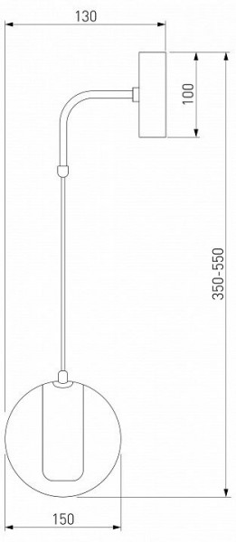 Бра Eurosvet Cobble 50258 LED дымчатый в Тобольске - tobolsk.mebel24.online | фото 2