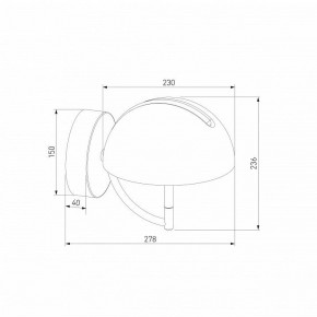 Бра Eurosvet Emisfero 50083/1 LED золото в Тобольске - tobolsk.mebel24.online | фото 3