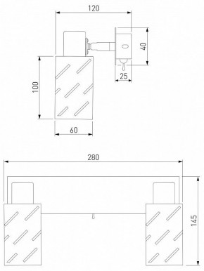 Бра Eurosvet Fente 20090/2 белый/хром в Тобольске - tobolsk.mebel24.online | фото 5