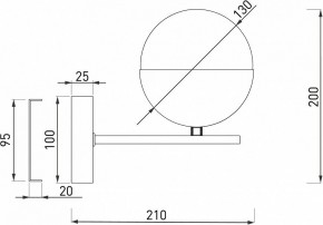 Бра Eurosvet Nuvola 70129/1 латунь в Тобольске - tobolsk.mebel24.online | фото 2