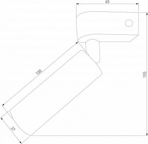 Бра Eurosvet Pitch 20143/1 LED черный в Тобольске - tobolsk.mebel24.online | фото 2