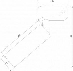 Бра Eurosvet Pitch 20143/1 LED латунь в Тобольске - tobolsk.mebel24.online | фото