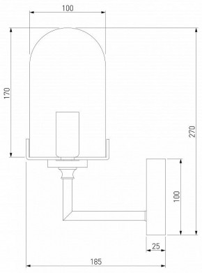 Бра Eurosvet Pluto 60156/1 хром в Тобольске - tobolsk.mebel24.online | фото 2