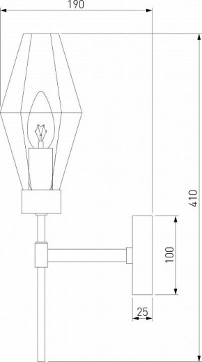 Бра Eurosvet Prism 60143/1 хром в Тобольске - tobolsk.mebel24.online | фото 2