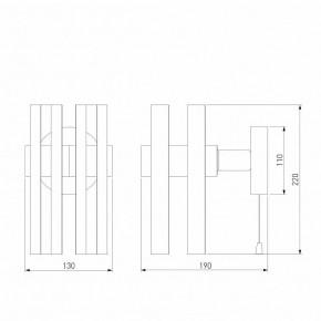 Бра Eurosvet Spada 70116/1 черный в Тобольске - tobolsk.mebel24.online | фото 4