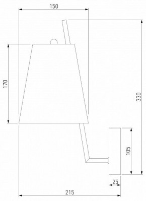 Бра Eurosvet Topanga 60173/1 латунь в Тобольске - tobolsk.mebel24.online | фото 5