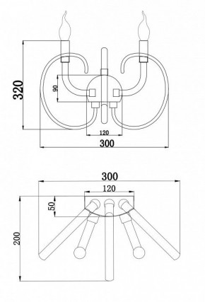 Бра Maytoni Atlanta MOD051WL-02TR в Тобольске - tobolsk.mebel24.online | фото 3