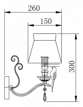 Бра Maytoni Bird ARM013-01-W в Тобольске - tobolsk.mebel24.online | фото 2