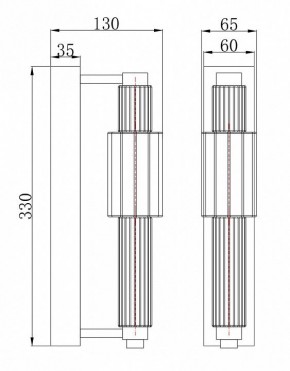 Бра Maytoni Verticale MOD308WL-L9CG3K в Тобольске - tobolsk.mebel24.online | фото 3