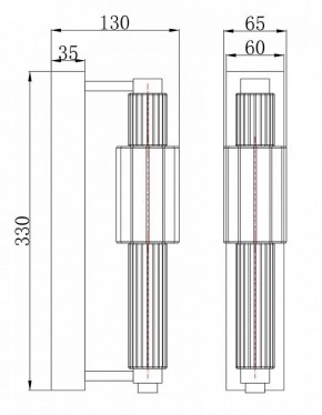 Бра Maytoni Verticale MOD308WL-L9CH3K в Тобольске - tobolsk.mebel24.online | фото 3