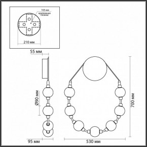 Бра Odeon Light Crystal 5007/25WL в Тобольске - tobolsk.mebel24.online | фото 4