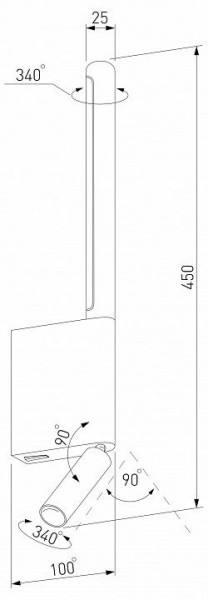 Бра с подсветкой Elektrostandard Sarca a066400 в Тобольске - tobolsk.mebel24.online | фото 5