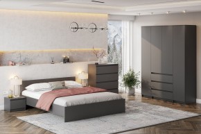 ДЕНВЕР Кровать 1600 (Графит серый) в Тобольске - tobolsk.mebel24.online | фото 4