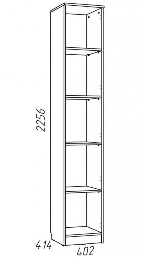 Детская Фанк Шкаф для книг НМ 013.03-01 М в Тобольске - tobolsk.mebel24.online | фото 3