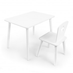 Детский комплект стол и стул «Звезда» Rolti Baby (белый/белый, массив березы/мдф) в Тобольске - tobolsk.mebel24.online | фото 1