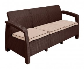 Диван Yalta Premium Sofa 3 Set (Ялта) шоколадный (+подушки под спину) в Тобольске - tobolsk.mebel24.online | фото 2