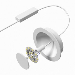 DK2700-WH Встраиваемый светильник, IP 20, 7 Вт, LED 3000, белый, алюминий в Тобольске - tobolsk.mebel24.online | фото 5