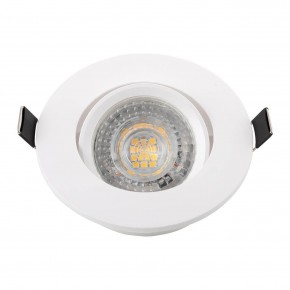 DK3020-WH Встраиваемый светильник, IP 20, 10 Вт, GU5.3, LED, белый, пластик в Тобольске - tobolsk.mebel24.online | фото 4