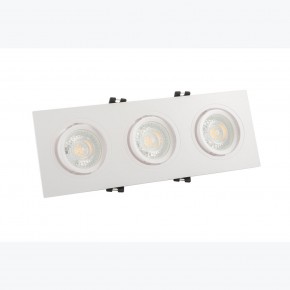 DK3023-WH Встраиваемый светильник, IP 20, 10 Вт, GU5.3, LED, белый, пластик в Тобольске - tobolsk.mebel24.online | фото 2