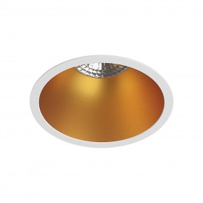 DK3026-WG Встраиваемый светильник, IP 20, 10 Вт, GU5.3, LED, белый/золотой, пластик в Тобольске - tobolsk.mebel24.online | фото 1