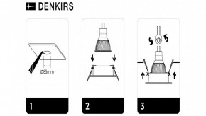 DK3026-WH Встраиваемый светильник, IP 20, 10 Вт, GU5.3, LED, белый, пластик в Тобольске - tobolsk.mebel24.online | фото 7