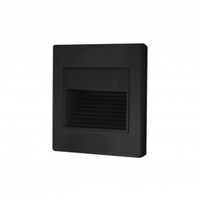 DK3050-BK Светильник встраиваемый в стену, IP 20, LED 3000, 1 Вт, черный пластик в Тобольске - tobolsk.mebel24.online | фото