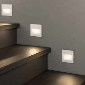 DK3050-WH Светильник встраиваемый в стену, IP 20, LED 3000, 1 Вт, белый, пластик в Тобольске - tobolsk.mebel24.online | фото 6