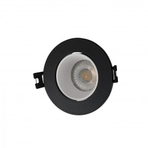 DK3061-BK+WH Встраиваемый светильник, IP 20, 10 Вт, GU5.3, LED, черный/белый, пластик в Тобольске - tobolsk.mebel24.online | фото 1