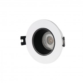 DK3061-WH+BK Встраиваемый светильник, IP 20, 10 Вт, GU5.3, LED, белый/черный, пластик в Тобольске - tobolsk.mebel24.online | фото 1