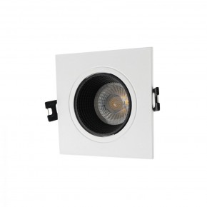 DK3071-WH+BK Встраиваемый светильник, IP 20, 10 Вт, GU5.3, LED, белый/черный, пластик в Тобольске - tobolsk.mebel24.online | фото
