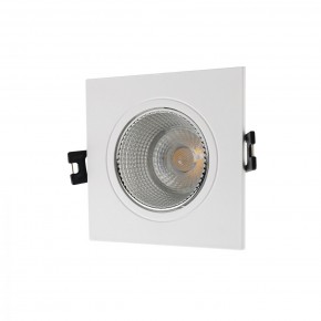 DK3071-WH+CH Встраиваемый светильник, IP 20, 10 Вт, GU5.3, LED, белый/хром, пластик в Тобольске - tobolsk.mebel24.online | фото