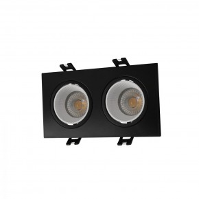 DK3072-BK+WH Встраиваемый светильник, IP 20, 10 Вт, GU5.3, LED, черный/белый, пластик в Тобольске - tobolsk.mebel24.online | фото 1