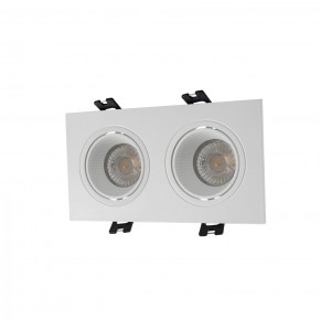 DK3072-WH Встраиваемый светильник, IP 20, 10 Вт, GU5.3, LED, белый/белый, пластик в Тобольске - tobolsk.mebel24.online | фото 1