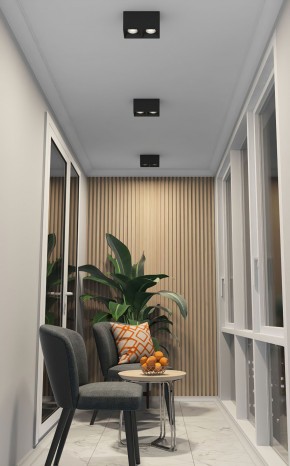 DK3085-BK+CH Светильник накладной IP 20, 10 Вт, GU5.3, LED, черный/хром, пластик в Тобольске - tobolsk.mebel24.online | фото 2