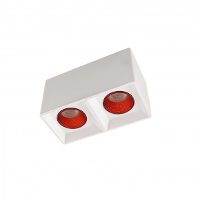 DK3085-WH+RD Светильник накладной IP 20, 10 Вт, GU5.3, LED, белый/красный, пластик в Тобольске - tobolsk.mebel24.online | фото 1