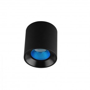 DK3090-BK+CY Светильник накладной IP 20, 10 Вт, GU5.3, LED, черный/голубой, пластик в Тобольске - tobolsk.mebel24.online | фото