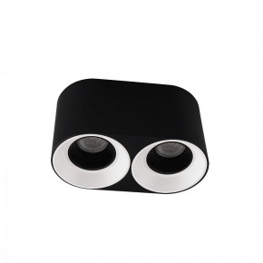DK3096-BW+BK Светильник накладной IP 20, 10 Вт, GU5.3, LED, черно-белый/черный, пластик в Тобольске - tobolsk.mebel24.online | фото