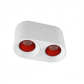 DK3096-WH+RD Светильник накладной IP 20, 10 Вт, GU5.3, LED, белый/красный, пластик в Тобольске - tobolsk.mebel24.online | фото 1