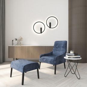 DK5035-BK Бра ROUND со светодиодом, IP20, 24W, 3000/4000/6500K, черный, алюминий в Тобольске - tobolsk.mebel24.online | фото 8