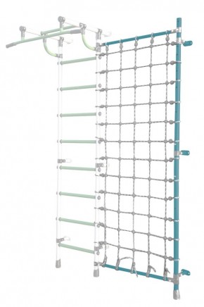 Дополнительная стойка к пристенному ДСК Pastel с сеткой для лазания, цв. бирюзовый в Тобольске - tobolsk.mebel24.online | фото