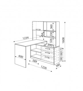 Дуглас (подростковая) М07 Стол угловой в Тобольске - tobolsk.mebel24.online | фото 2