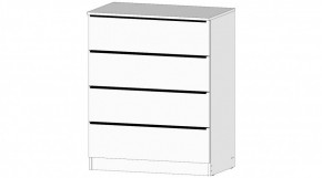 ЭЛЕГАНТ Комод 4 ящика (белый) в Тобольске - tobolsk.mebel24.online | фото