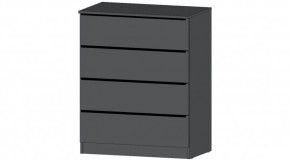 ЭЛЕГАНТ Комод 4 ящика (графит) в Тобольске - tobolsk.mebel24.online | фото
