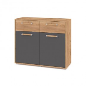 ФЛОРИДА Ф42 Комод (дуб золотой/графит) в Тобольске - tobolsk.mebel24.online | фото