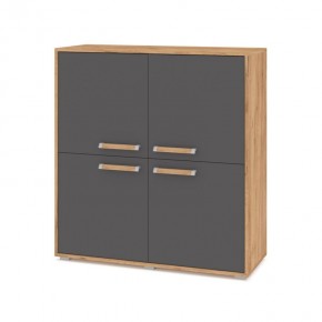 ФЛОРИДА Ф43 Комод (дуб золотой/графит) в Тобольске - tobolsk.mebel24.online | фото