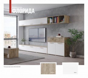 ФЛОРИДА Гостиная (модульная) дуб серый/белый в Тобольске - tobolsk.mebel24.online | фото