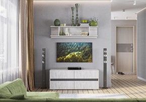 Гостиная Мрия (модульная) Бетон пайн светлый/Графит в Тобольске - tobolsk.mebel24.online | фото 11