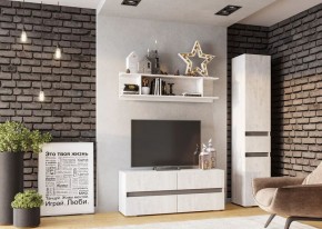 Гостиная Мрия (модульная) Бетон пайн светлый/Графит в Тобольске - tobolsk.mebel24.online | фото 9