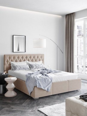 Интерьерная Кровать Октавия Бежевый 1400x2000 в Тобольске - tobolsk.mebel24.online | фото